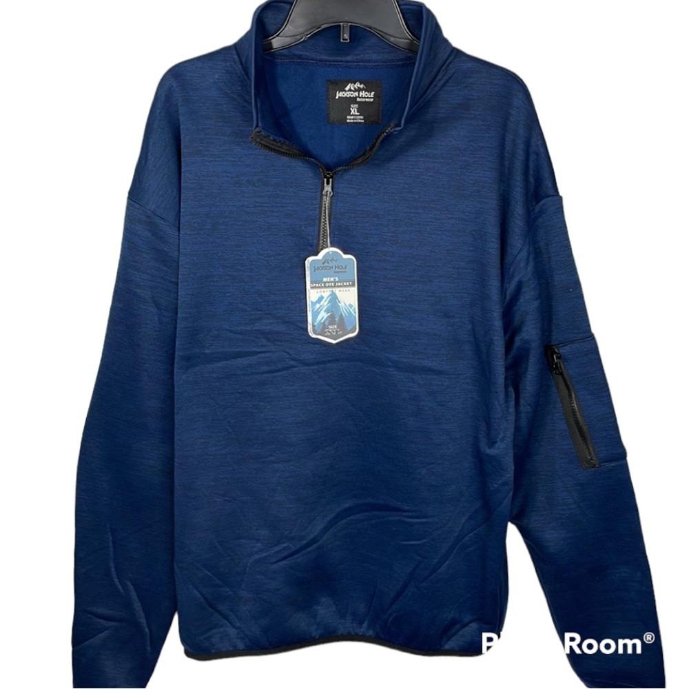 NWT XL Quarter Zip Fleece Lined‎ Pullover Space Dye Jacket  Jackson Hole Men’s